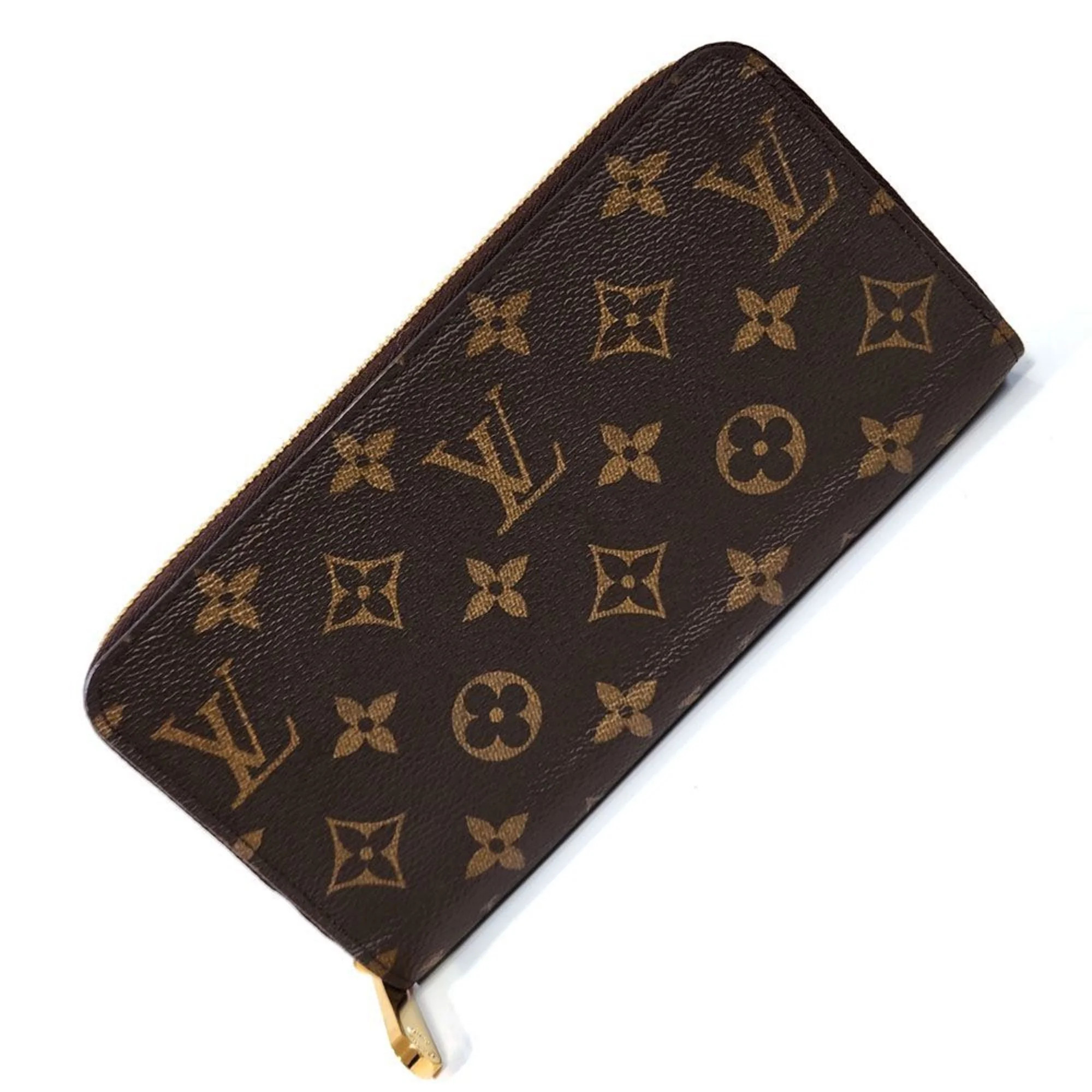Pre-Owned Louis Vuitton Monogram Zippy Wallet Long M41894 Women's Brown Pink (Good) | Walmart (US)