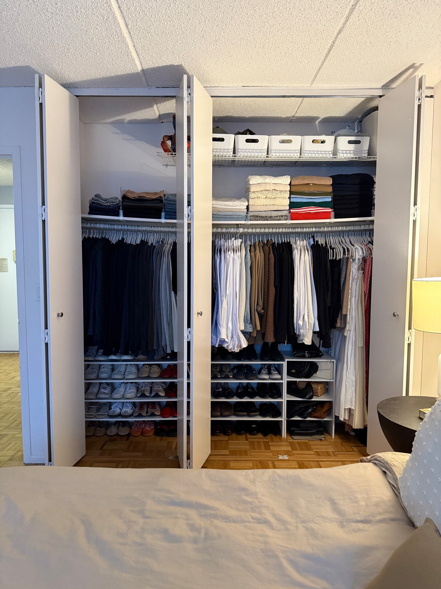 Classic nyc closet for two, but with renter friendly upgrades

#LTKHome