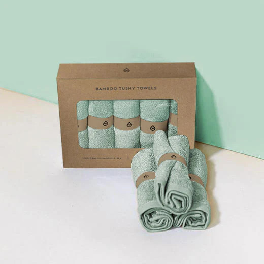 Bamboo Bidet Towels | TUSHY Mint | TUSHY