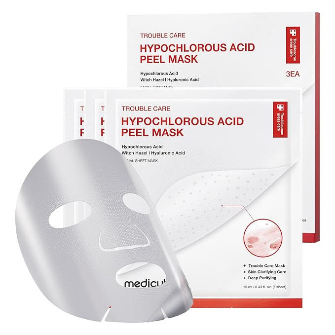 medicube Hypochlorous Acid Peel Mask 3EA | Peel-Off Sheet Mask for Excess Sebum, Pores & Blackhea... | Amazon (US)
