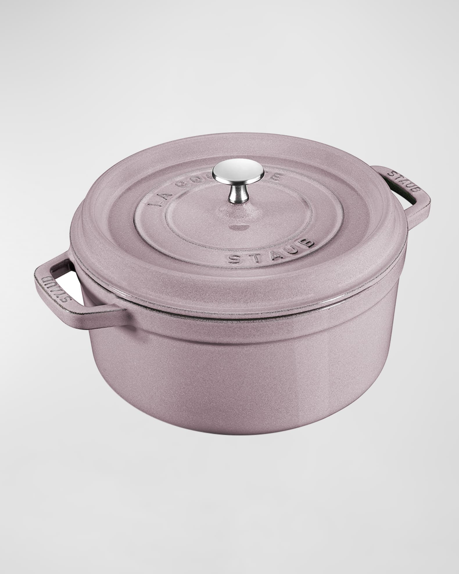 Cast Iron 5.5 Qt. Round Cocotte, Lilac | Neiman Marcus