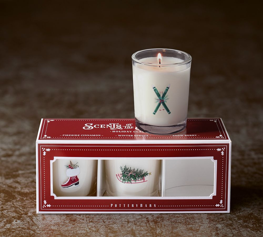 Classic Holiday Votives - Set of 3 | Pottery Barn (US)