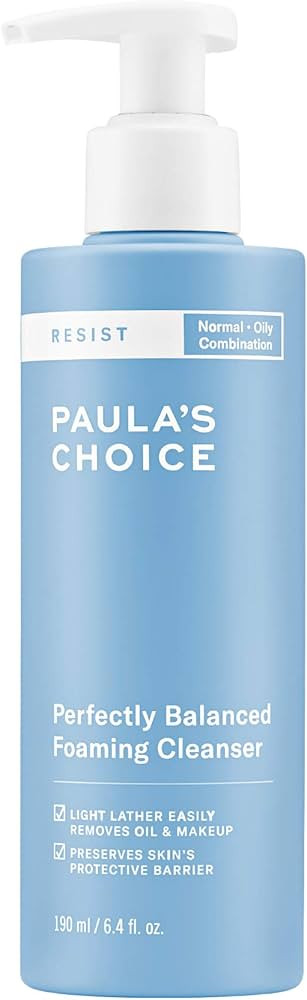 Paula's Choice RESIST Perfectly Balanced Foaming Cleanser, Hyaluronic Acid & Aloe, Anti-Aging Fac... | Amazon (US)