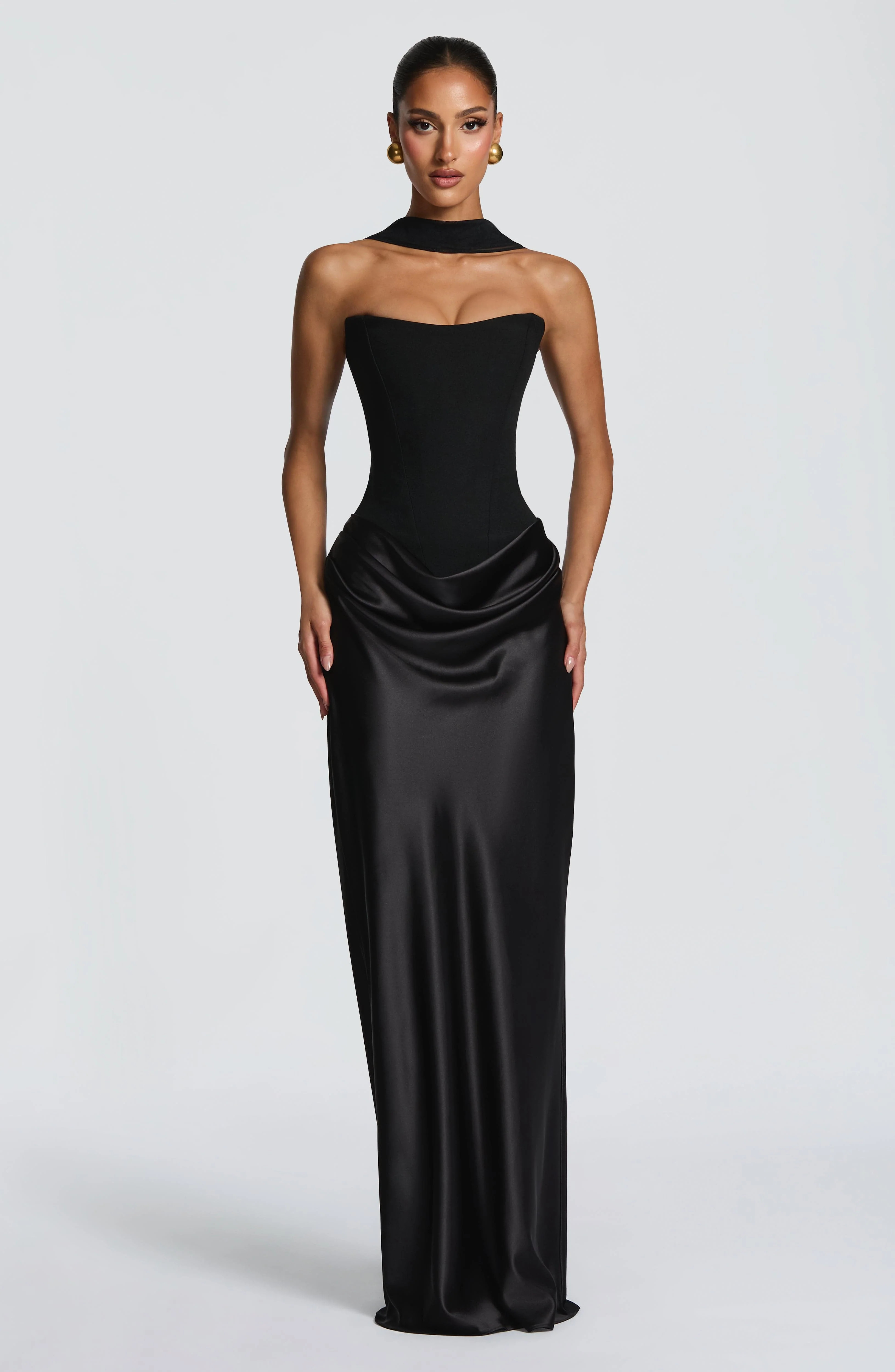 Maggie Maxi Dress - Black | Babyboo (global)