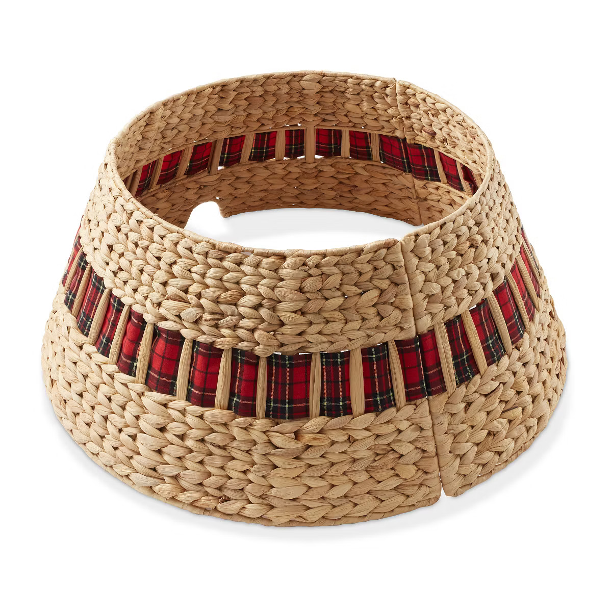 Casafield Christmas Tree Collar, Woven Hyacinth Farmhouse Tree Base Cover with Cord Cut Out | Target