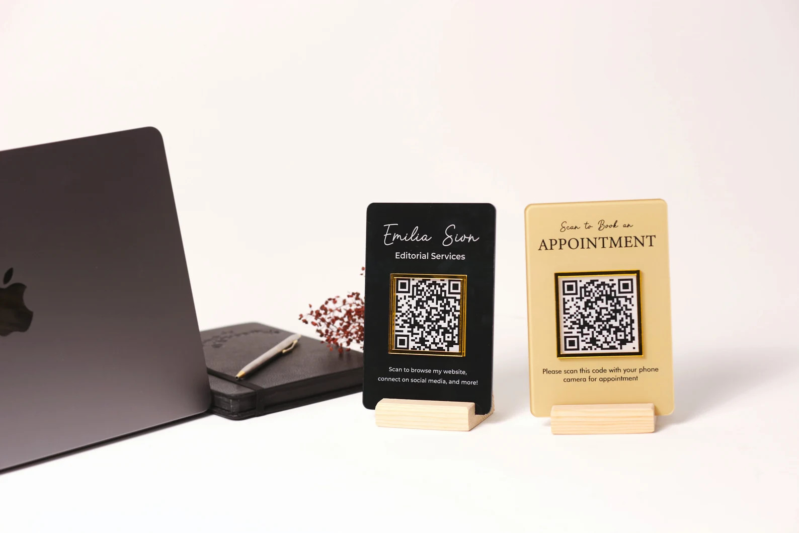 Social Media QR Code Sign Mini QR Code Sign Beauty Sign Business Sign Payment Sign Salon Sign - E... | Etsy (US)