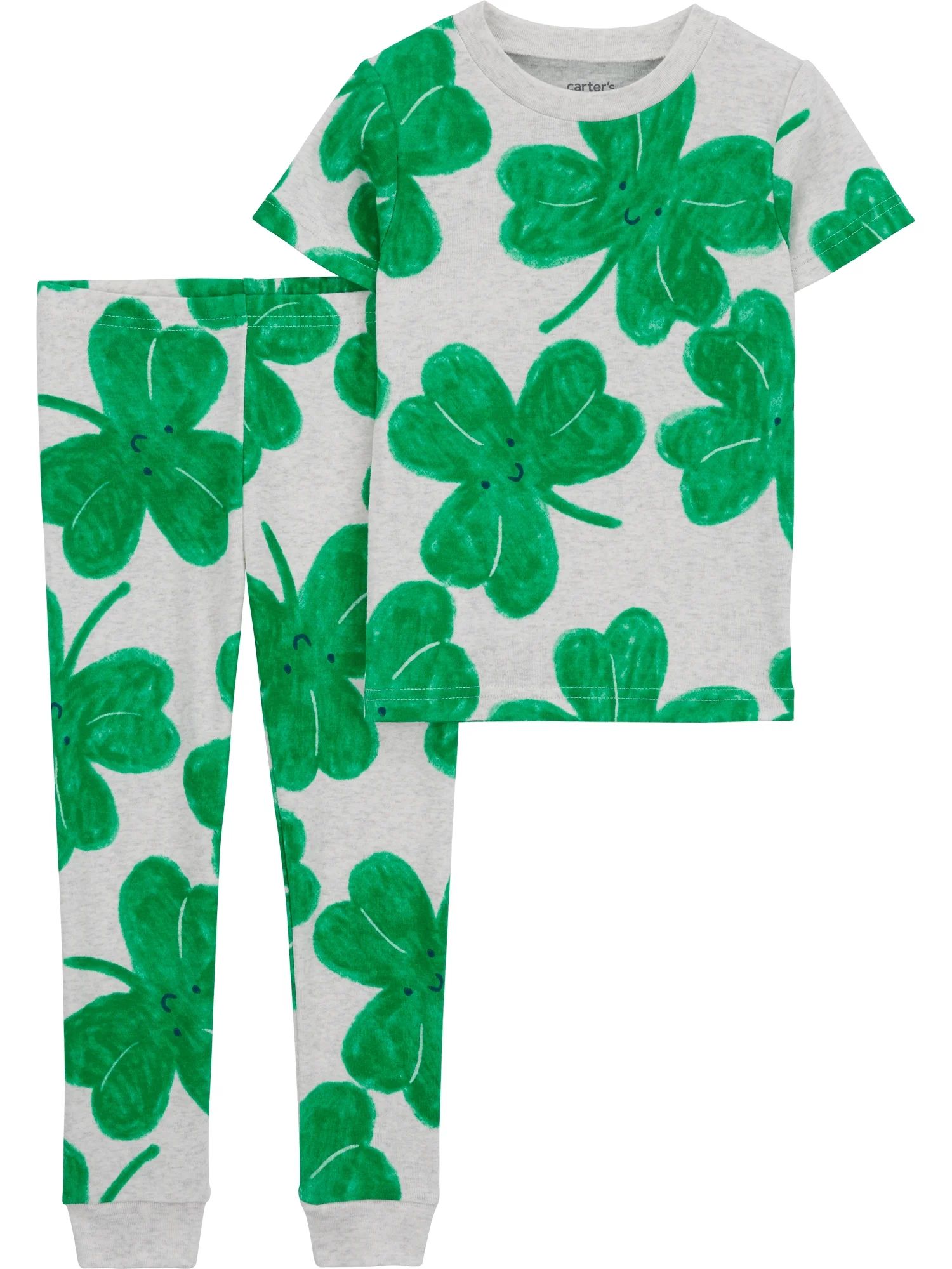 Carter's Child of Mine Toddler Unisex St. Patrick's Day Pajama Set, 2-Piece, Sizes 12M-5T | Walmart (US)