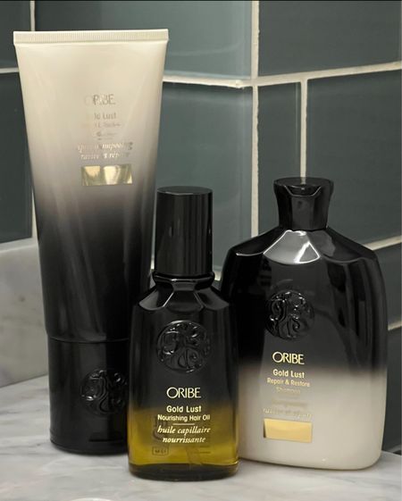 The best trio for damaged/dry hair - and it has the amazing signature @oribe scent #oribeobsessed #oribe @sephora #ad
