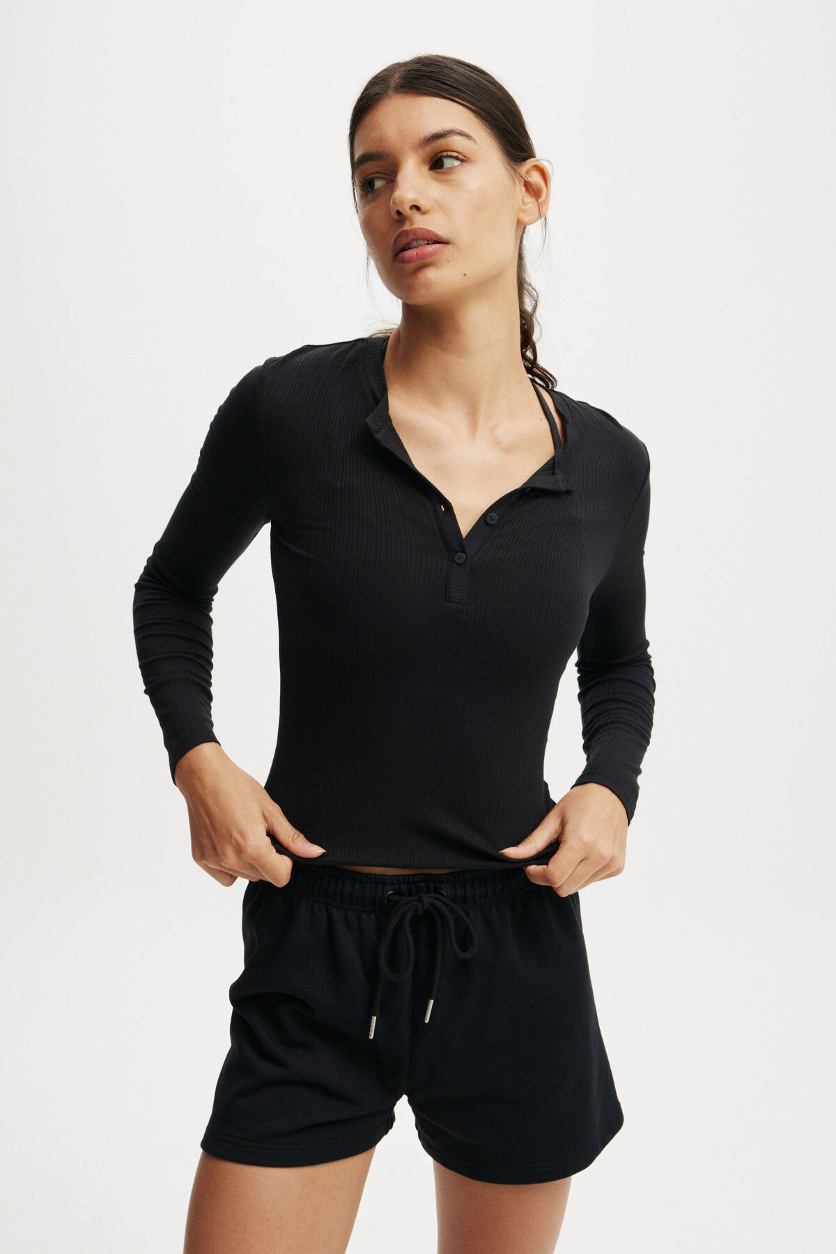 Active Sheer Rib Longsleeve | Cotton On (US)