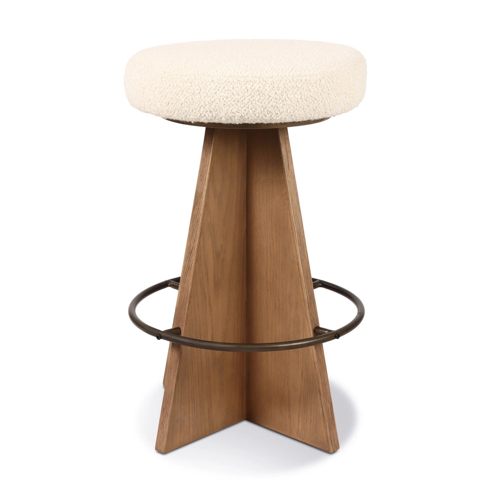 Damon Swivel Stool-Sapphire Khaki-Counter | Perigold