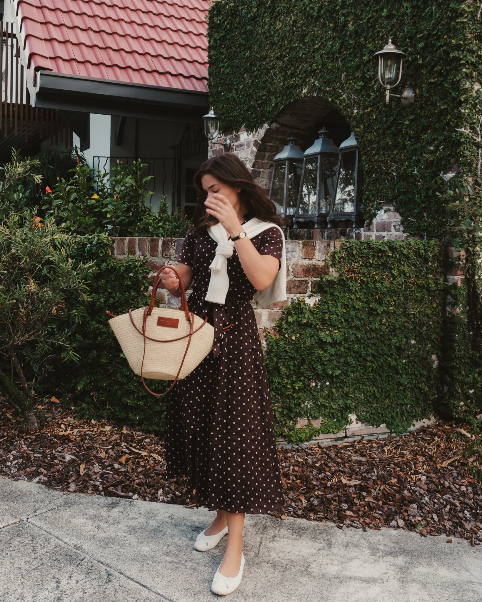 The perfect brown polka dress for spring and autumn 🤎  #ltkautumn #ltkdress #modestoutfit #countryoutfit

#LTKspring #LTKaustralia #LTKautumn