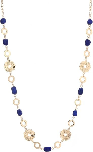 Long Gold Necklaces for Women Dainty Natural Stone Beaded Gold Necklace Mothers Day Gifts Boho Go... | Amazon (US)