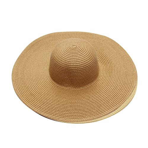 Sun Hats for Women Small Wide Brim Sun Hats for Women Solid Floppy Straw Bucket Hats Summer Beach Seaside Travel Visor with Bowknot Summer Hats for Women | Amazon (US)