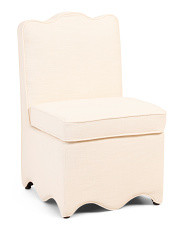 Scalloped Bottom Skirted Dining Chair | TJ Maxx