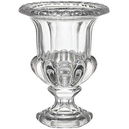 Serene Spaces Living Decorative Large Glass Urn, Centerpiece Vase for Wedding, Event, Measures 9" Ta | Amazon (US)