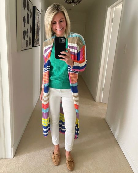 Love pairing a white pant with some bright colors to get excited about Spring! Cardigan sweater is from my own collection!

Fit4Janine, Avara, White Pants, Spring Outfits

#LTKSeasonal #LTKstyletip