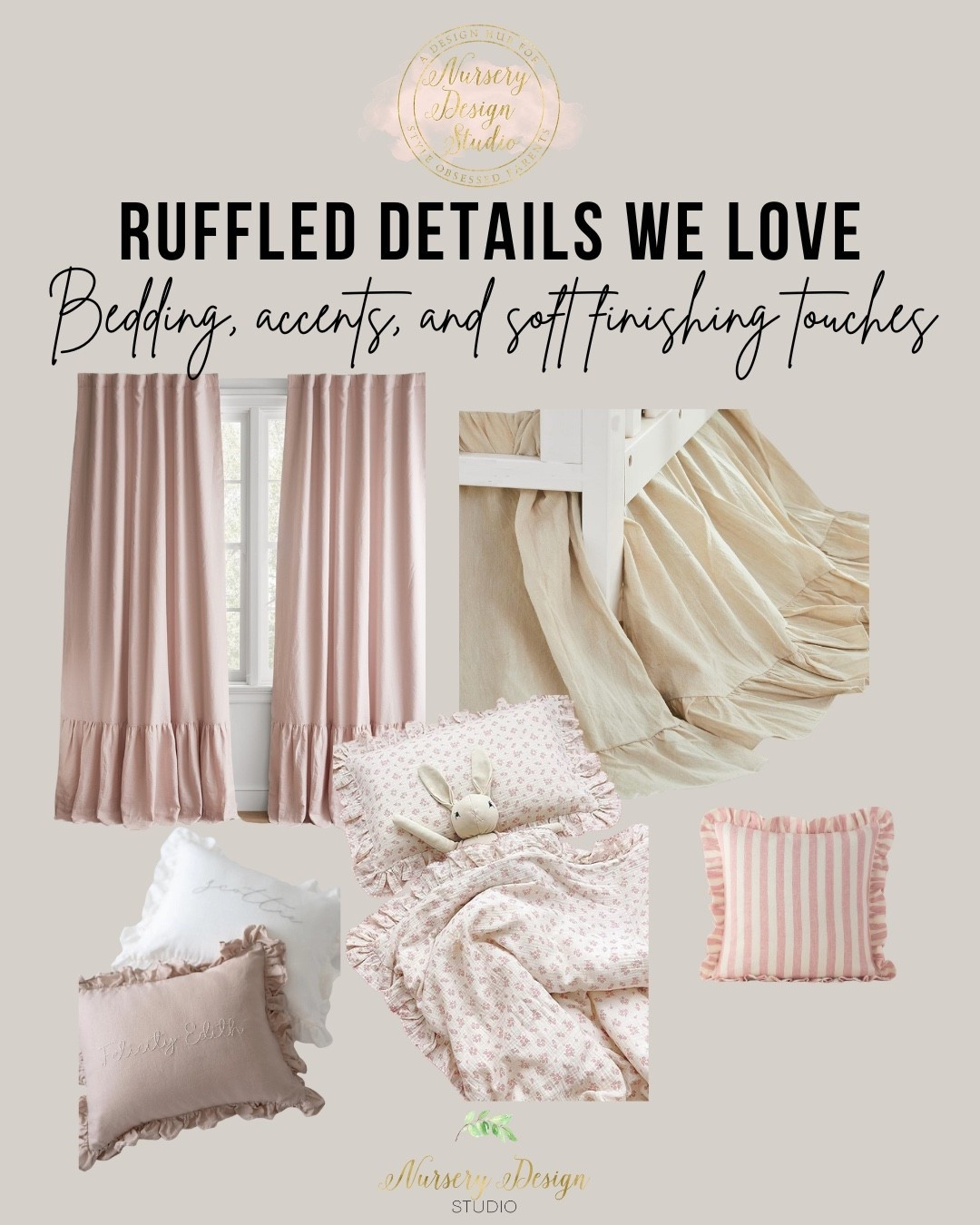 Ruffles, but done right.
Soft crib skirts, subtle trims, and gently gathered details that add warmth and movement without feeling fussy.
Shop our favorite refined ruffle finds.


#nurserybedding 
#nurserydecor 
#nurserydesign 
#neutralnursery 
#softnursery 
#babyroomdecor


#LTKBump #LTKBaby #LTKmomlife