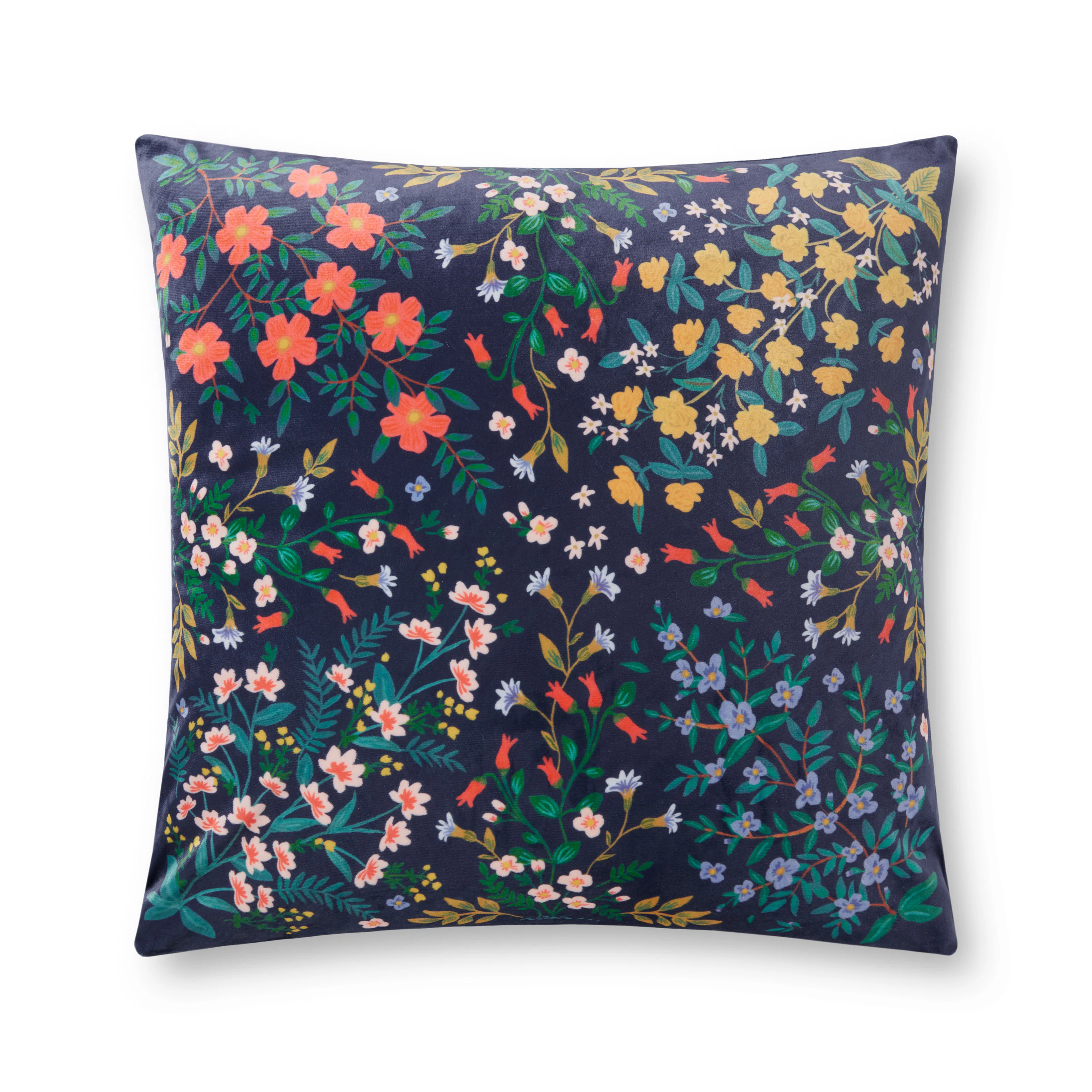 Rifle Paper Co. X Loloi PRP0025 Wildwood Navy 22" X 22" Pillow | Wayfair North America