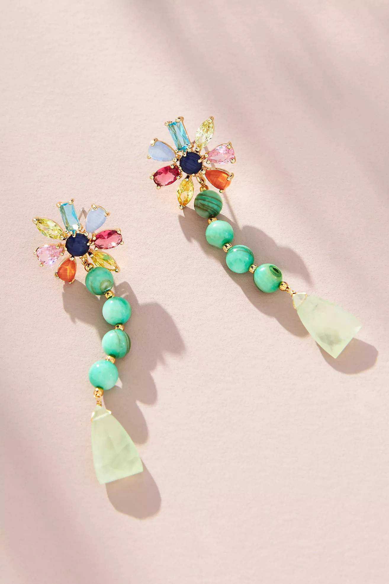 Multi-Color Mismatch Drop Earrings | Anthropologie (US)