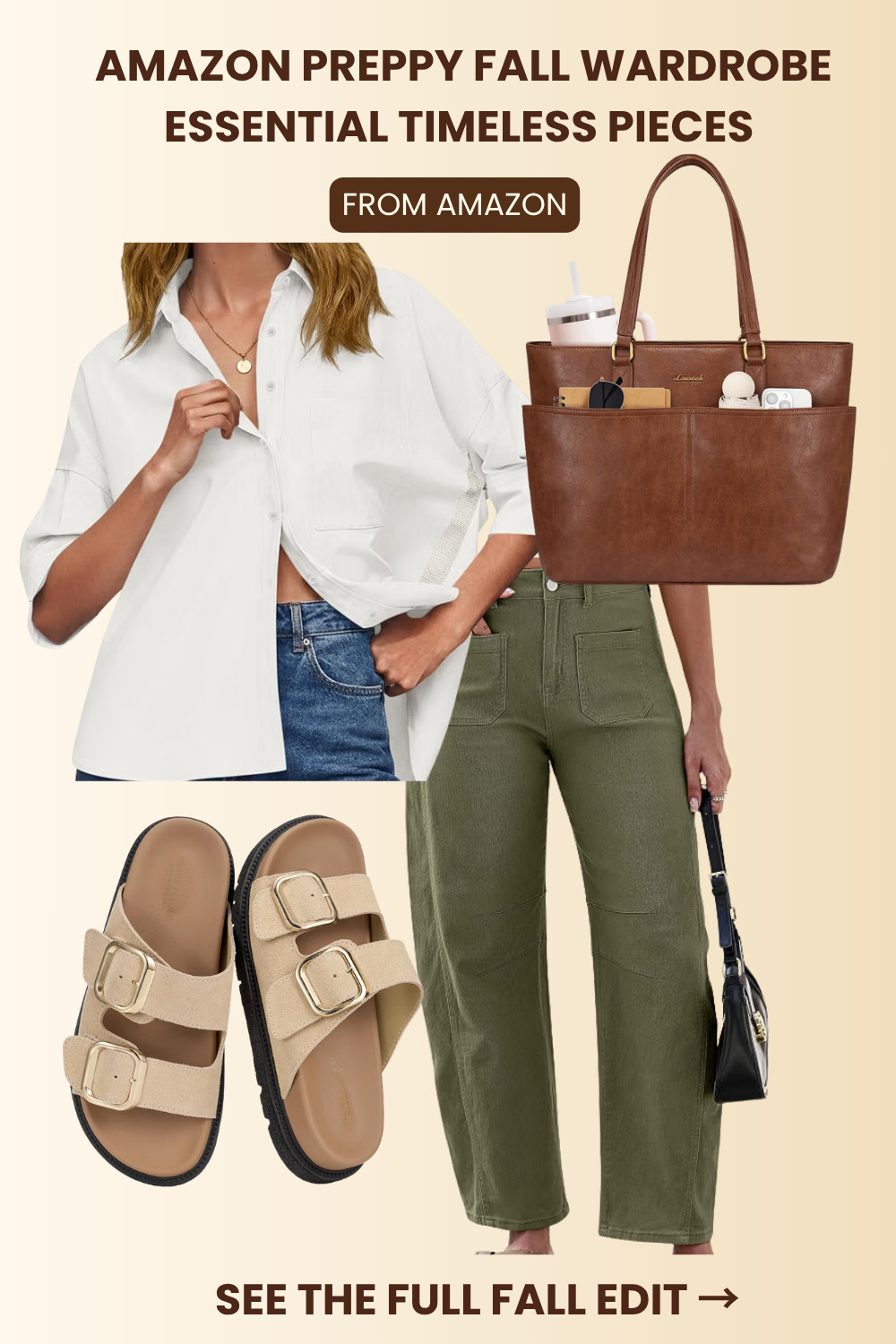 Building a timeless fall wardrobe with pieces that feel classic, effortless, and easy to mix & match. Think crisp button-downs, olive utility pants, structured leather bags, neutral accessories, and those everyday staples you’ll reach for all season long.

I’m loving the heritage prep aesthetic for fall—classic silhouettes, earthy neutrals, and elevated basics 

Shop these Amazon fall fashion finds + timeless wardrobe essentials 

Business casual workwear 
#HeritagePrep #FallFashion #AmazonFashion #LTKFinds #ClassicStyle #FallOutfits #CapsuleWardrobe #TimelessStyle #PreppyStyle #FallWardrobe 

 #LTKootd #LTKSeasonal #LTKWorkwear
