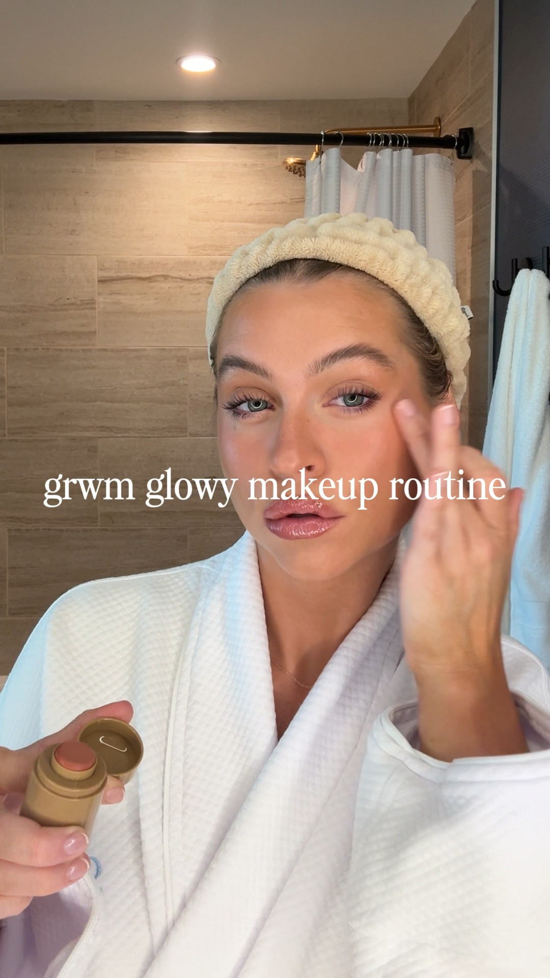 Glowy makeup tutorial!! Rhode blush shade is freckle 🫶🏼

#LTKSeasonal #LTKBeauty