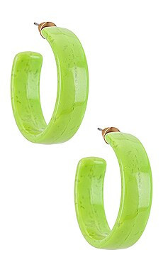 8 Other Reasons Acrylic Hoop in Green from Revolve.com | Revolve Clothing (Global)