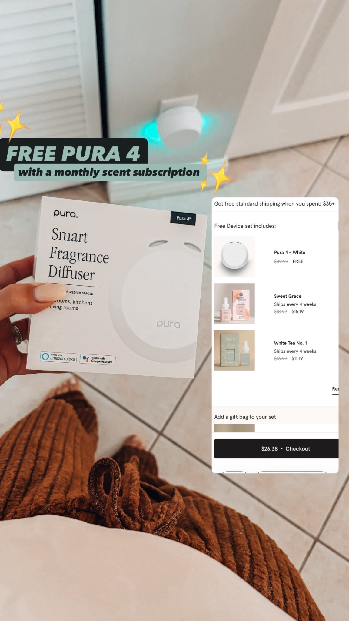 This is such a good deal bc you’re going to sign up for the scents subscription anyways so might as well get a free Pura 4 too for a bedroom or something! 

#LTKFindsUnder50 #LTKdayinmylife #LTKHome