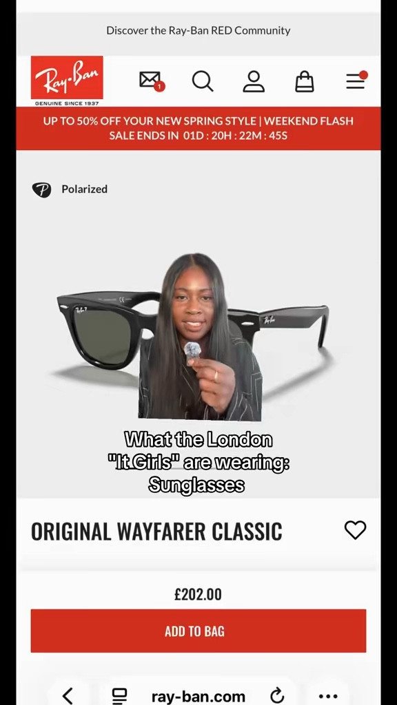 It girl sunglasses 

#LTKspring #LTKsummer #LTKuk