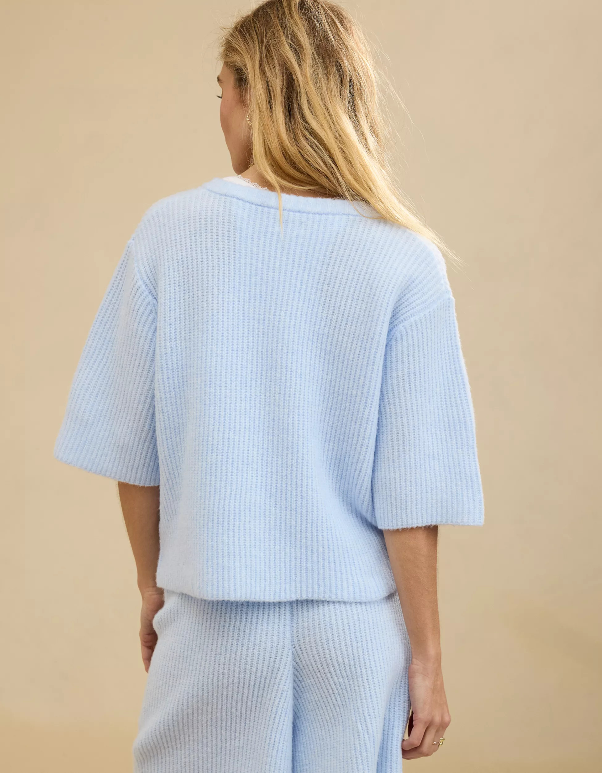 Aerie unREAL Short Sleeve Cardigan | Aerie