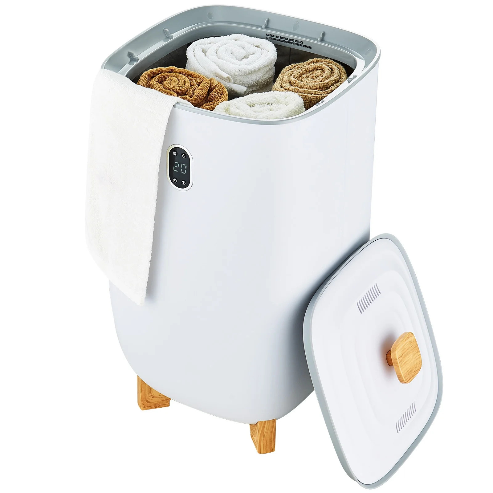 KFFKFF 35L Towel Heater, Towel Heating Bucket with Drying Cycles (2-5h), Timed Heating Settings 2... | Walmart (US)