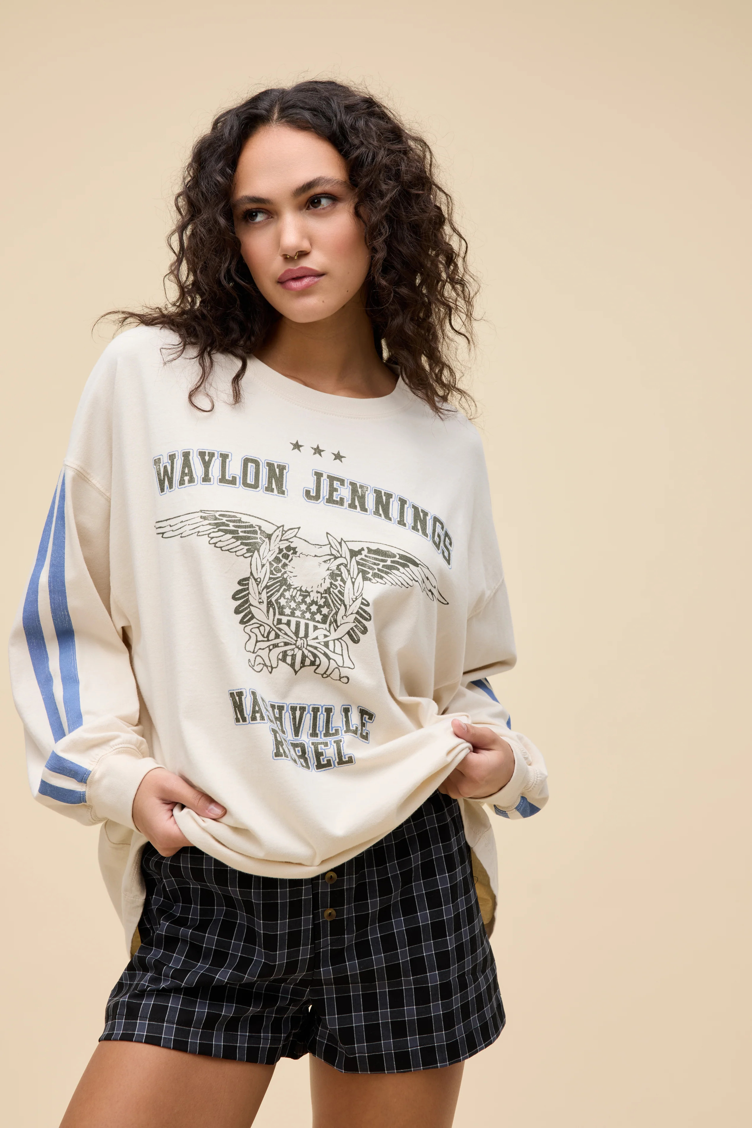 Waylon Jennings Nashville Rebel OS Long Sleeve | Daydreamer