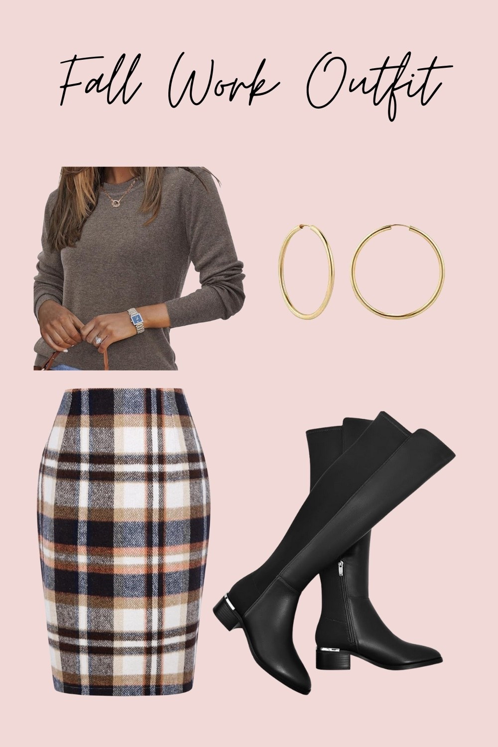Fall wear. Fall Fashion. Fall Fashion. Fashion. Fall Outfit. Boots. Sweater. Slacks. Work outfit. Booties. Ankle boots. Accessories. Earrings. Chain. 

#LTKWorkwear #LTKootd #LTKSeasonal
