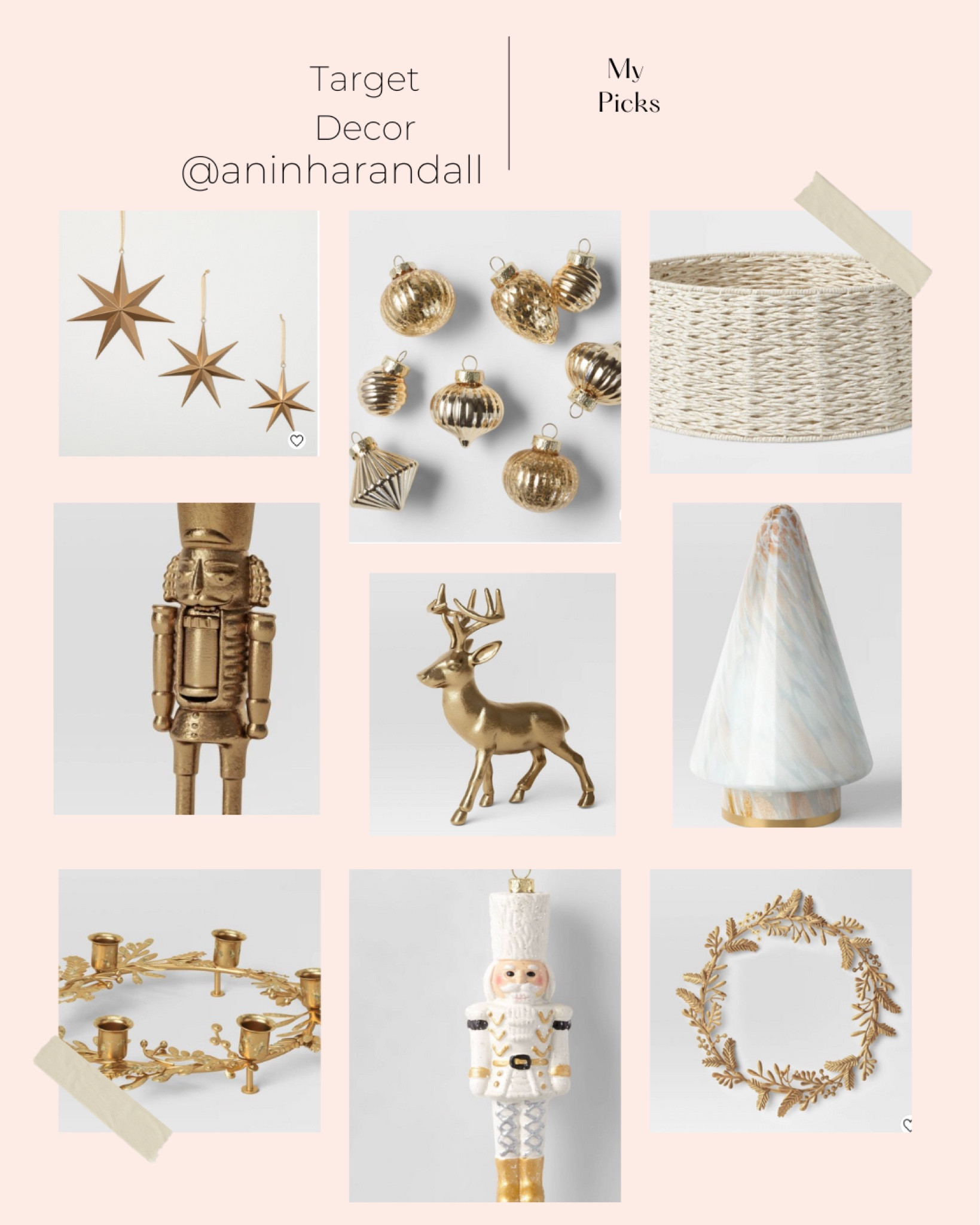 Target decor, neutral, Christmas, holiday, home decor, deer, tree, nutcracker, ornaments, star, wreath 

#LTKHoliday #LTKSeasonal #LTKhome