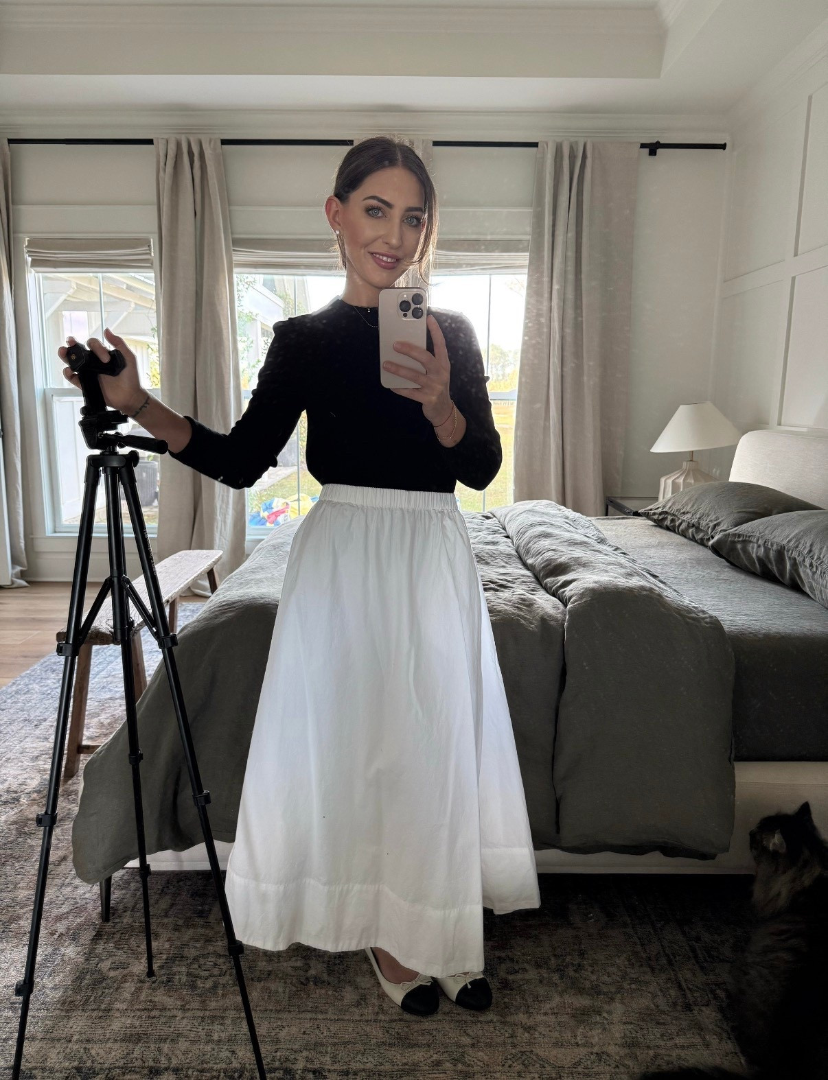 I’m so impressed with the quality of this outfit!!! Skirt runs a little big so size down. 

#LTKootd