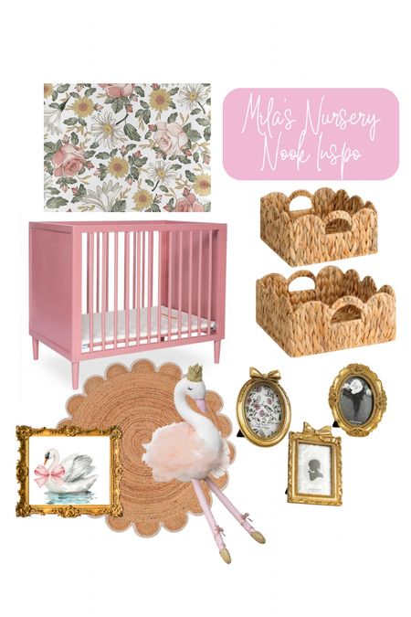 Mila’s Nursery Nook Inspo! Give me all the coquette, swans and scallops!

#LTKkids #LTKbaby #LTKbump