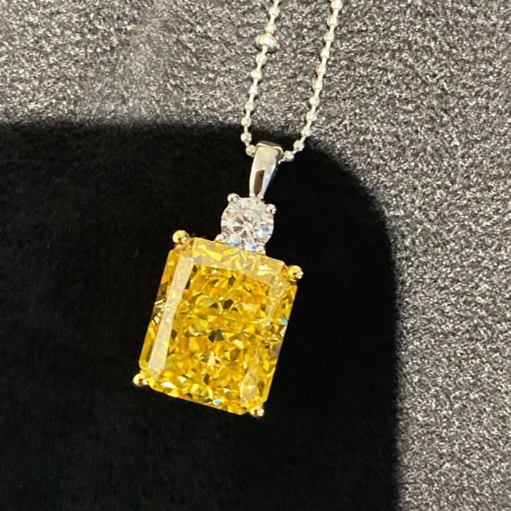 6 Carat Stunning High Quality Imitation Yellow Diamond | Etsy | Etsy (US)