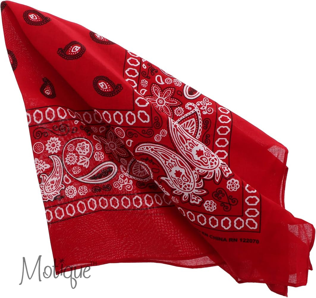 Extra Large Paisley Bandana 27x27 Inch | Amazon (US)