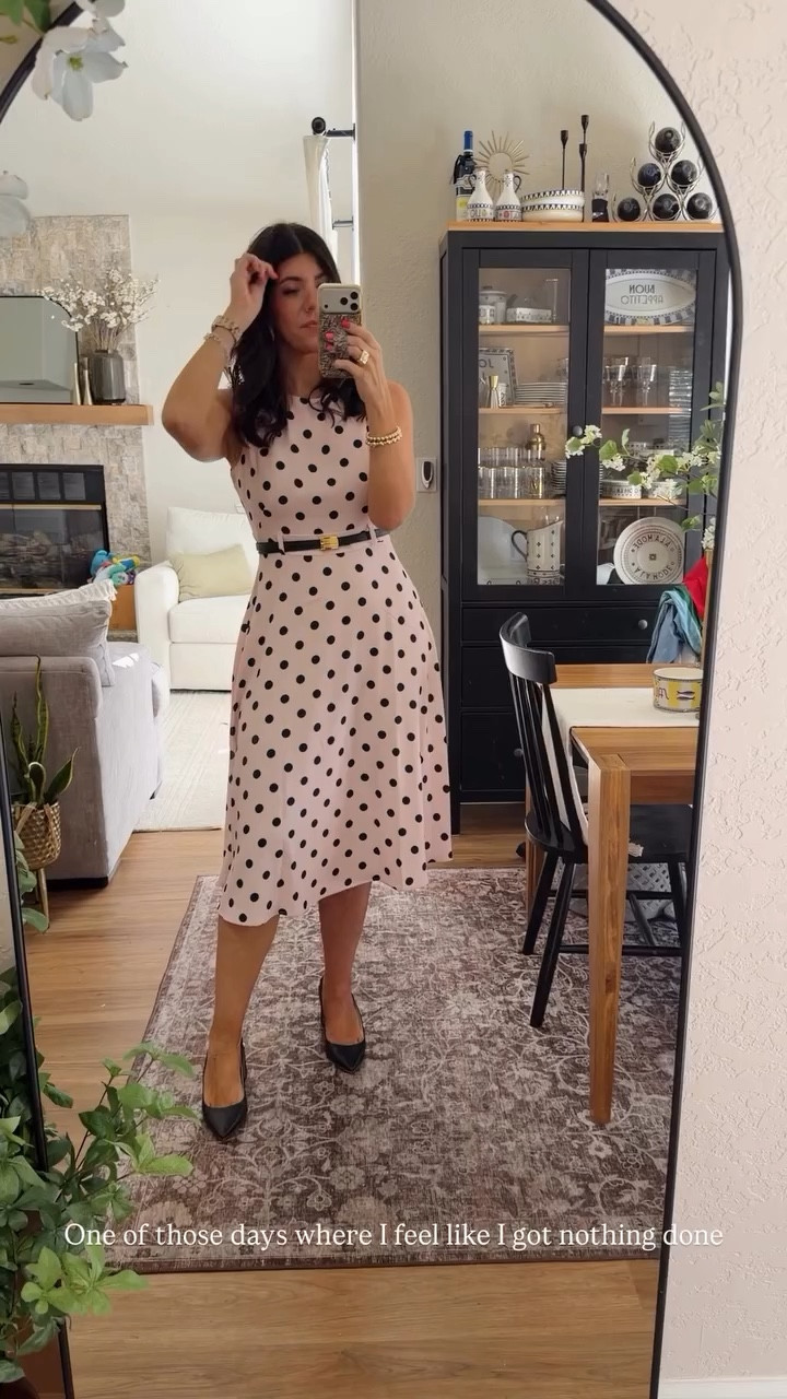 What I wore to work today
In an 8 polka dot dress
Medium belt


One of those days where I feel like I got nothing done

#LTKSaleAlert #LTKMidsize #LTKWorkwear