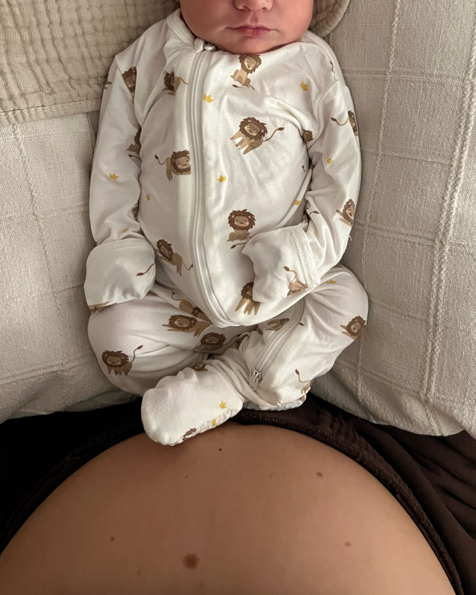 Cutest lion king amazon onesie double zipper & so soft. Size 0-3mo on everything - linking a few onesies we have and love!! 

#LTKunder50 #LTKbaby #LTKbump