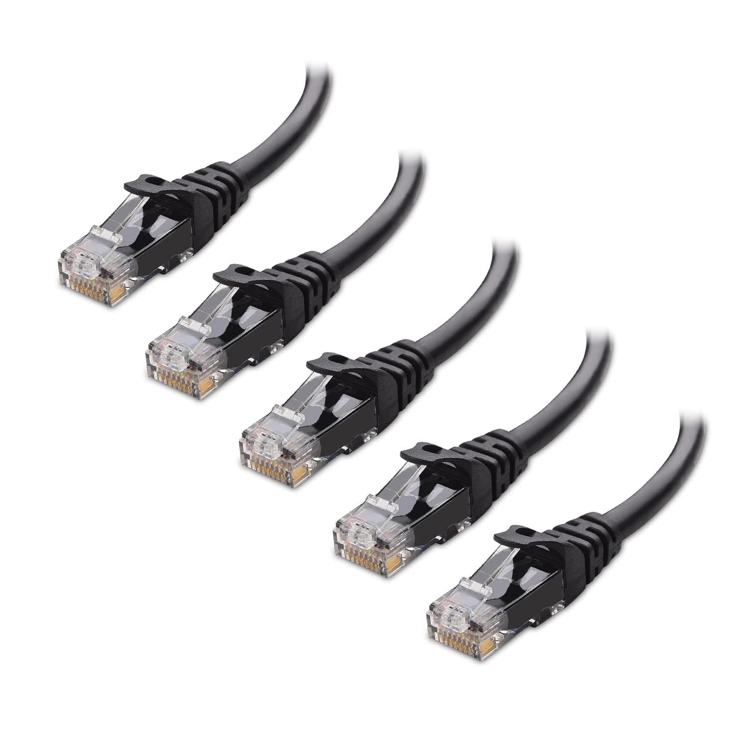 Cable Matters 10Gbps 5-Pack Snagless Cat 6 Ethernet Cable - 5ft, Cat 6 Cable, Cat6 Cord, Ethernet... | Amazon (US)