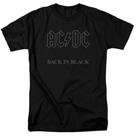 AC/DC Back in Black Kids T Shirt Licensed Rock N Roll Music Band Tee Youth Black | Walmart (US)