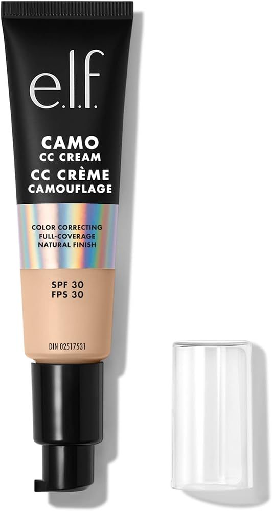 e.l.f. Hydrating Camo CC Cream, Color-Correcting Full Coverage Foundation With SPF 30, Creates A ... | Amazon (US)