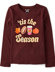 Girls 'Tis The Season Graphic Tee - apple valley | The Children's Place