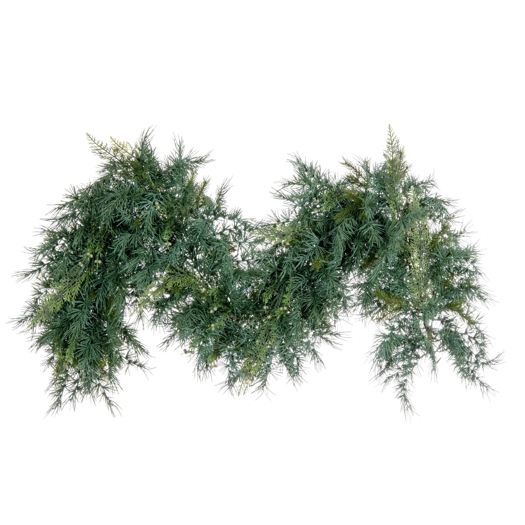 Vickerman 6' X 14" Artificial Mixed Fern Cedar Doublesided Garland - Walmart.com | Walmart (US)