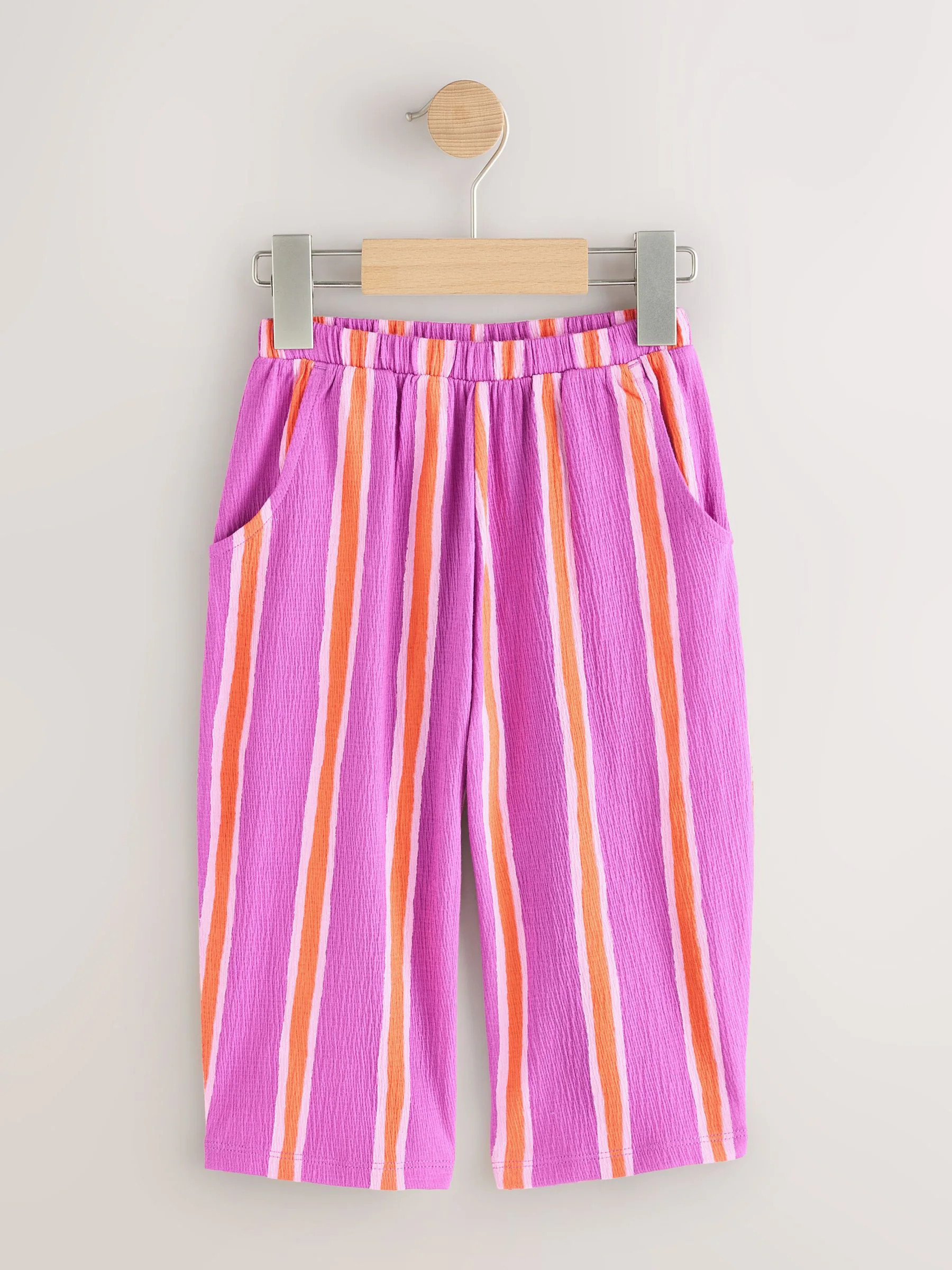 next Purple Orange Stripe Barrel Leg Trousers (3mths-7yrs) | Next US