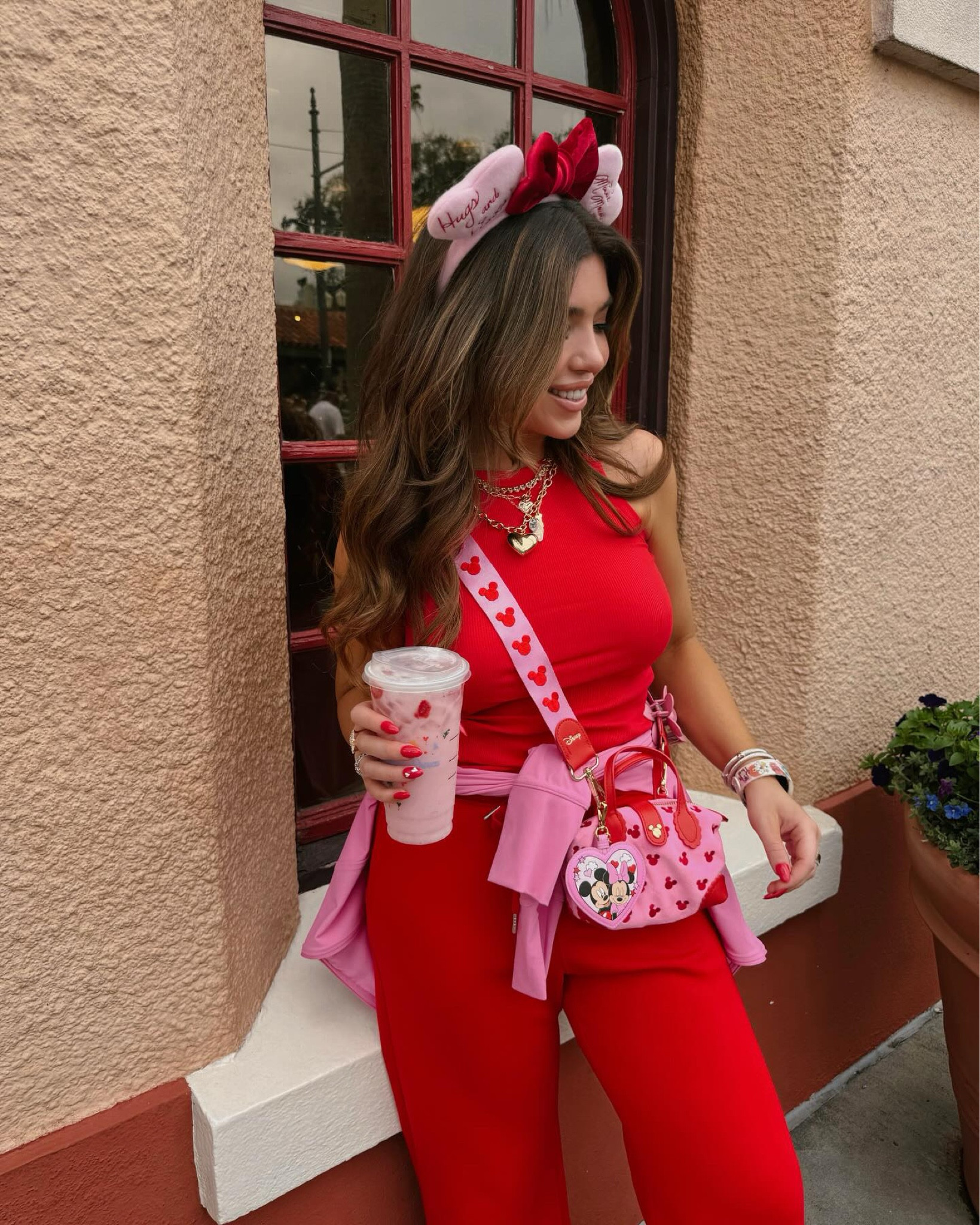 Valentines at Disney World 💕 wearing a high neck tank top from Amazon (size medium, very fitted) and the pants are from another 2-piece set from Amazon (size small, set runs relaxed) + all my current favorite jewelry✨

Amazon outfit, Amazon style, Amazon fashion, Amazon 2 piece set, jewelry, baublebar, pandora, Kendra Scott, Disney, Madison Payne 

#LTKTravel #LTKSeasonal #LTKStyleTip