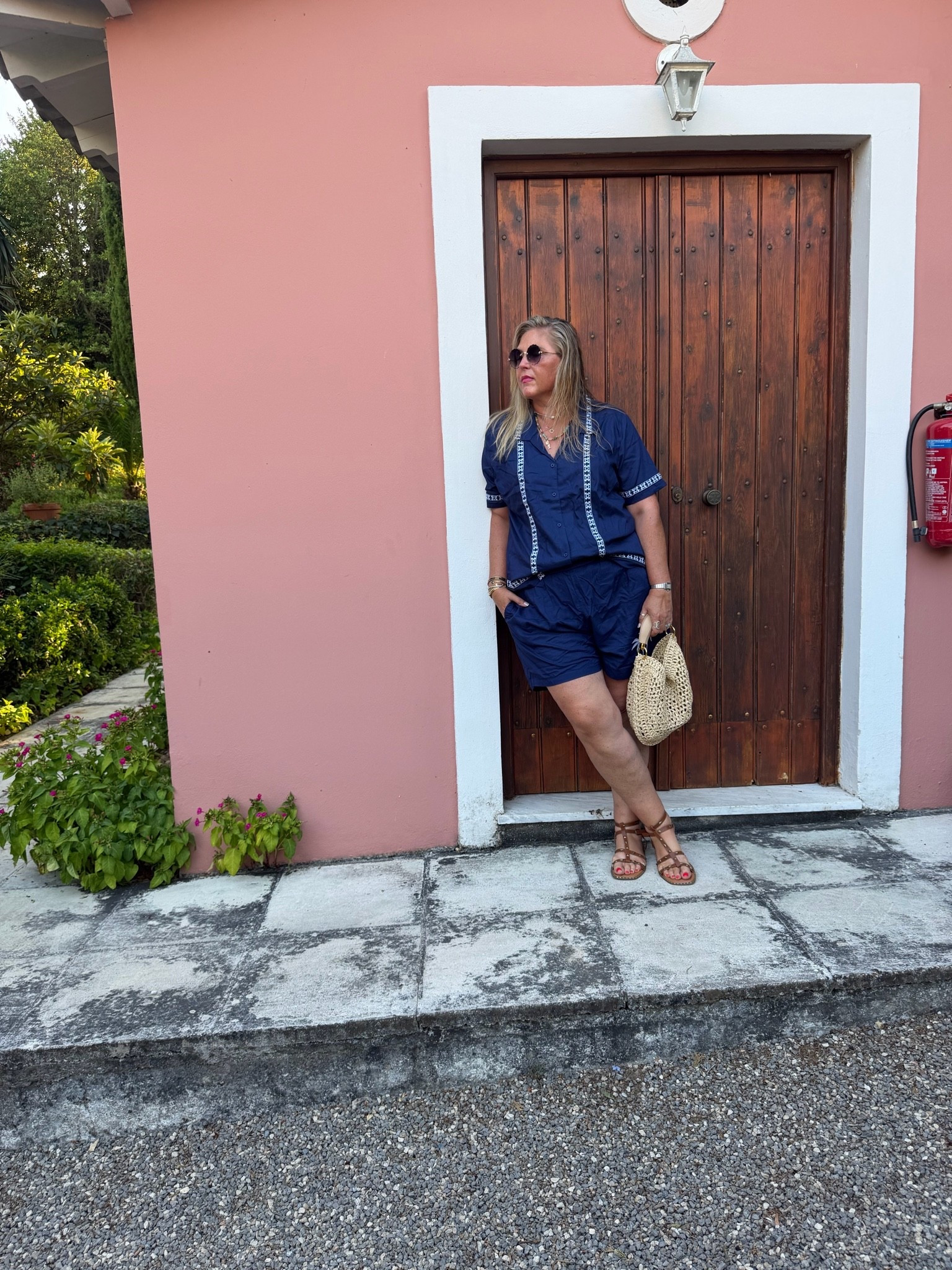 Short coord, sandals, straw bag

#LTKsummer #LTKplussize #LTKtravel