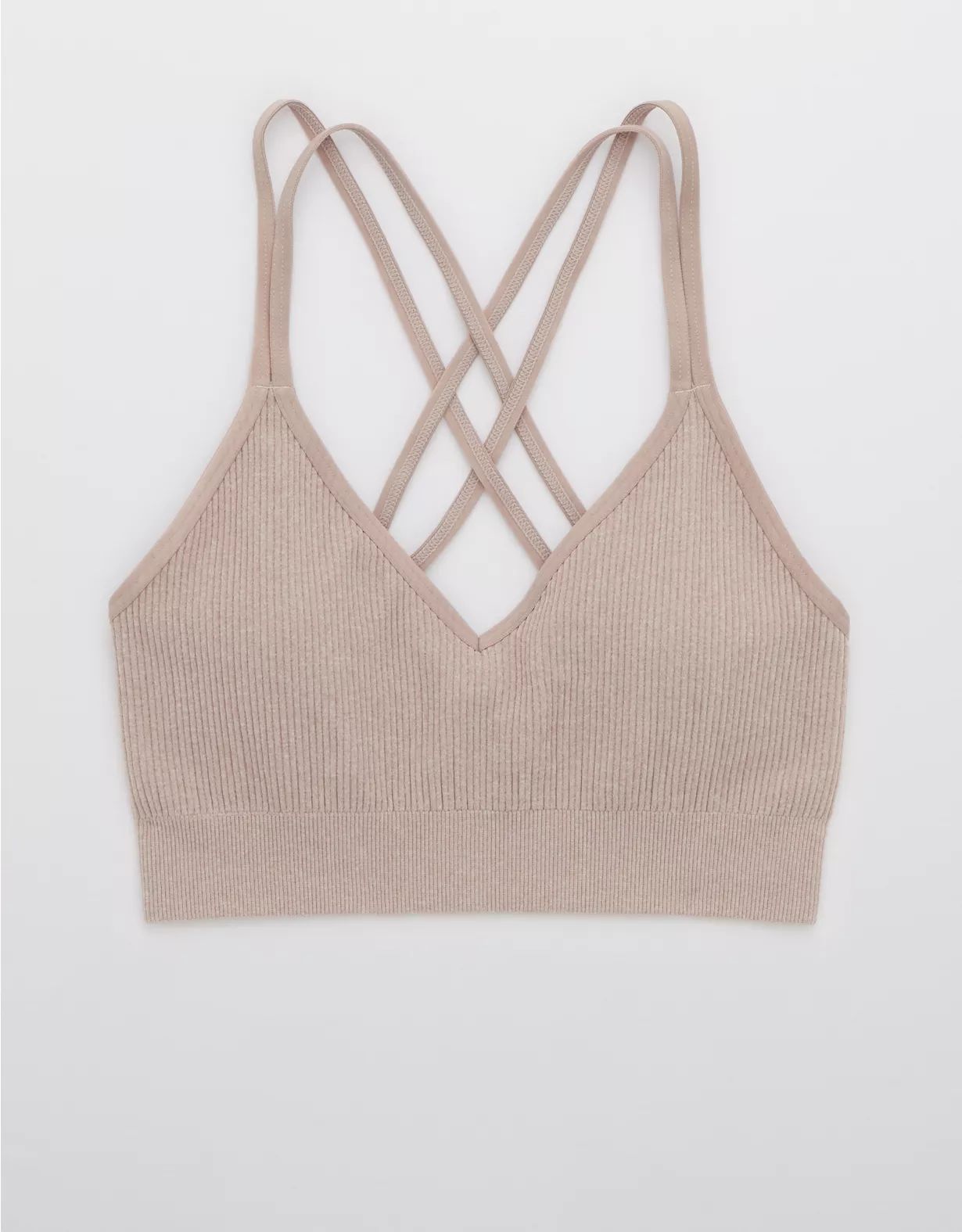 Aerie Seamless Strappy Padded Bralette | American Eagle Outfitters (US & CA)