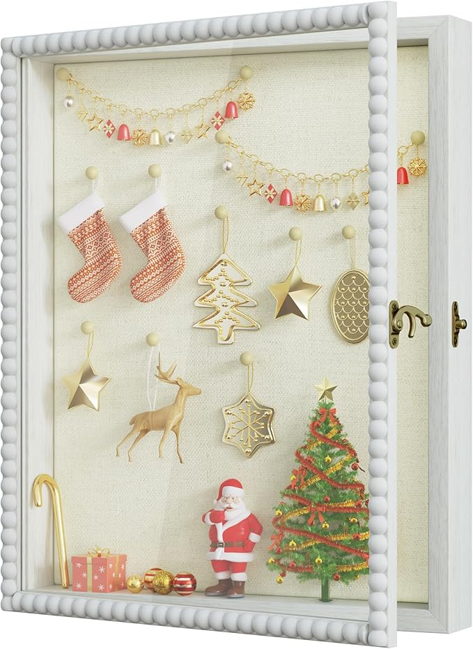 Love-KANKEI Shadow Box Frame 13x16, Deep Large Shadow Box Display Case with Unique Beads Door and... | Amazon (US)