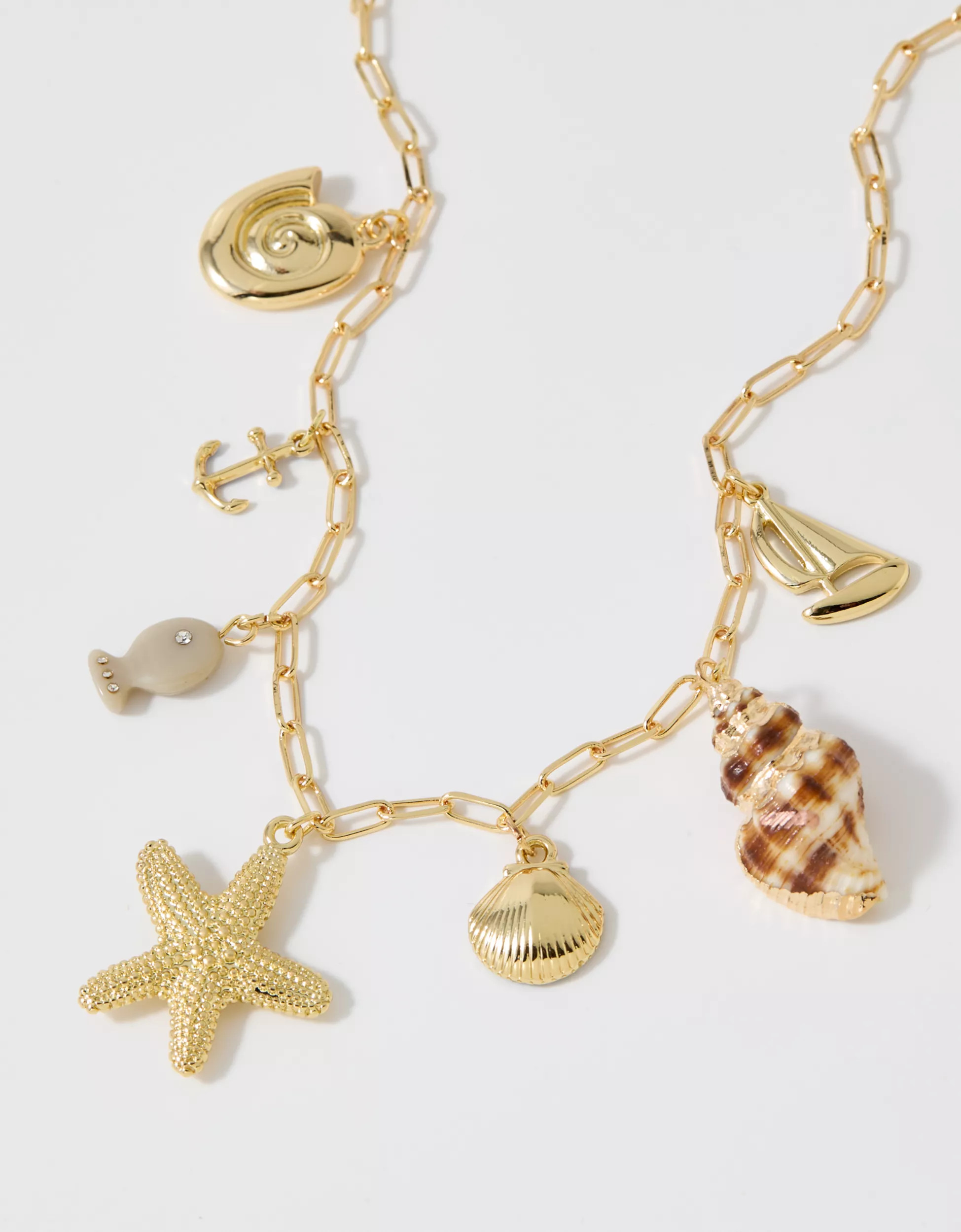 Aerie Chunky Charm Statement Necklace | Aerie